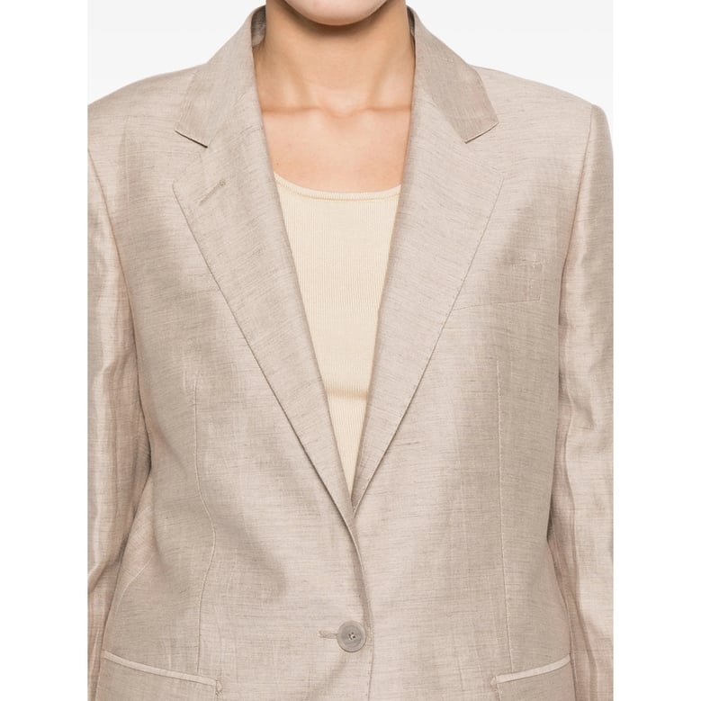 tailored trouser suit linen blend by Selfnex