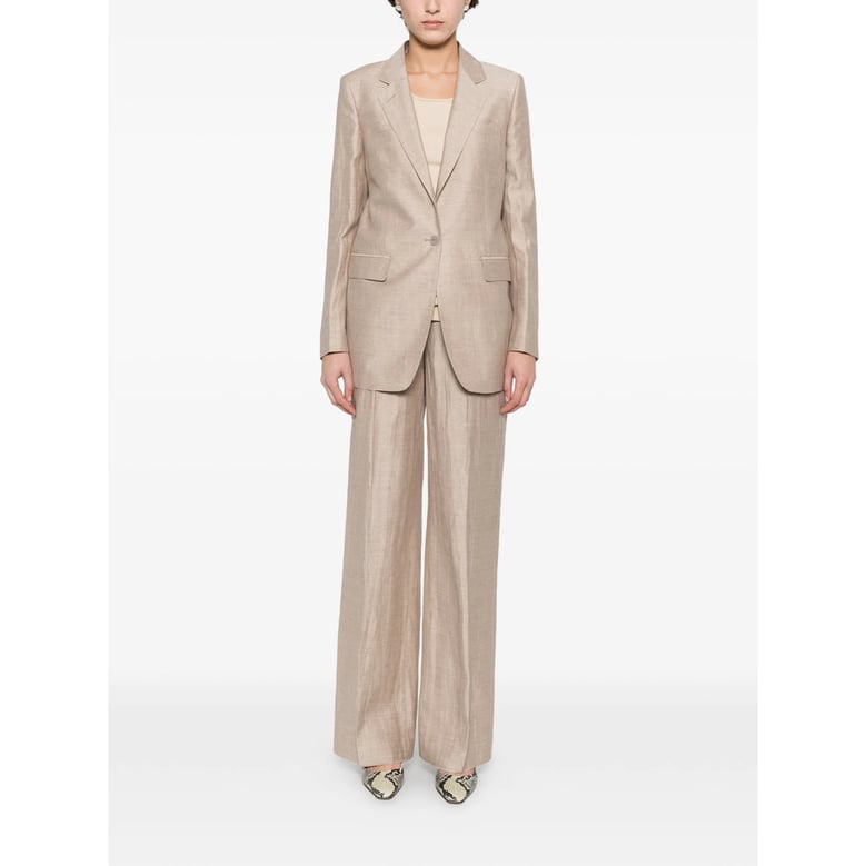 tailored trouser suit linen blend by Selfnex