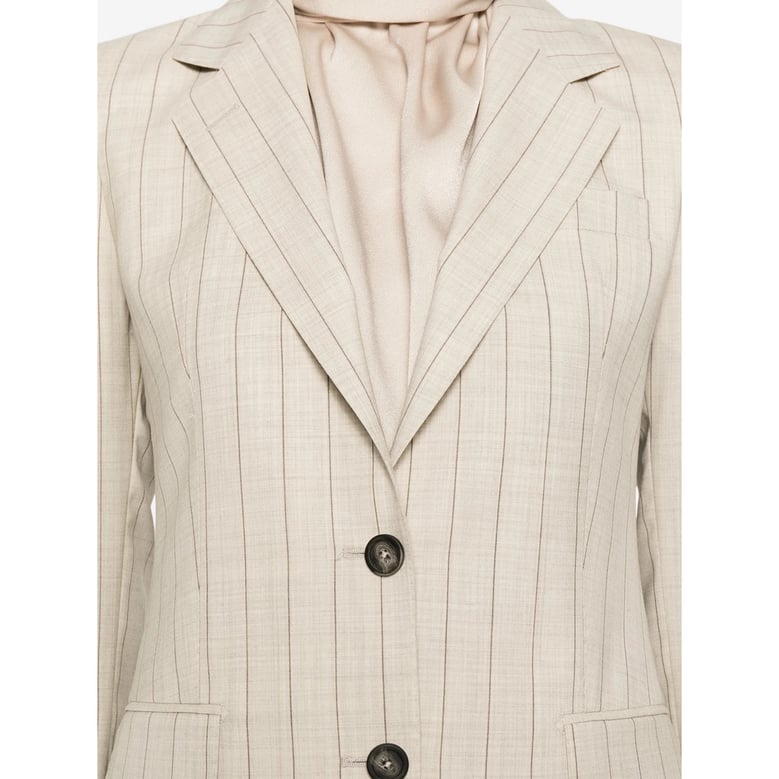 tailored trouser suit, neutrals by Selfnex
