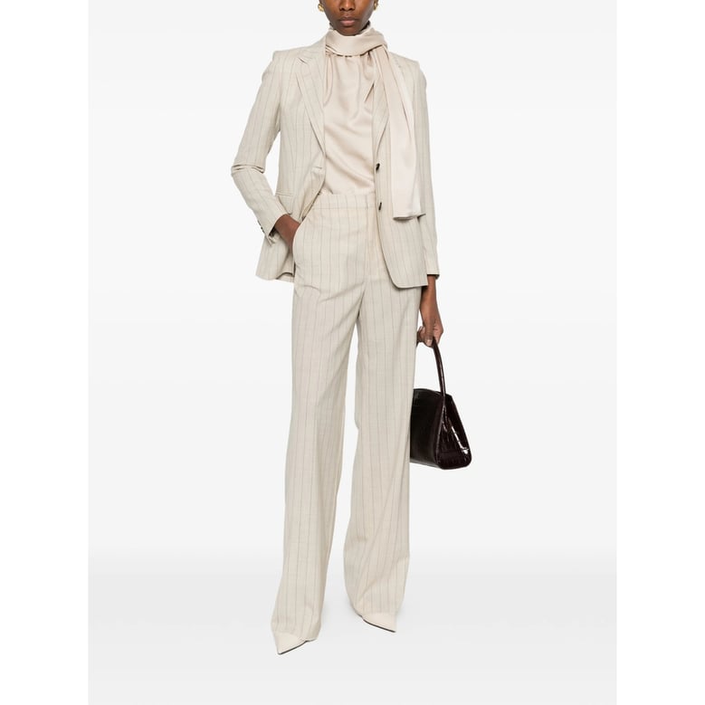 tailored trouser suit, neutrals by Selfnex
