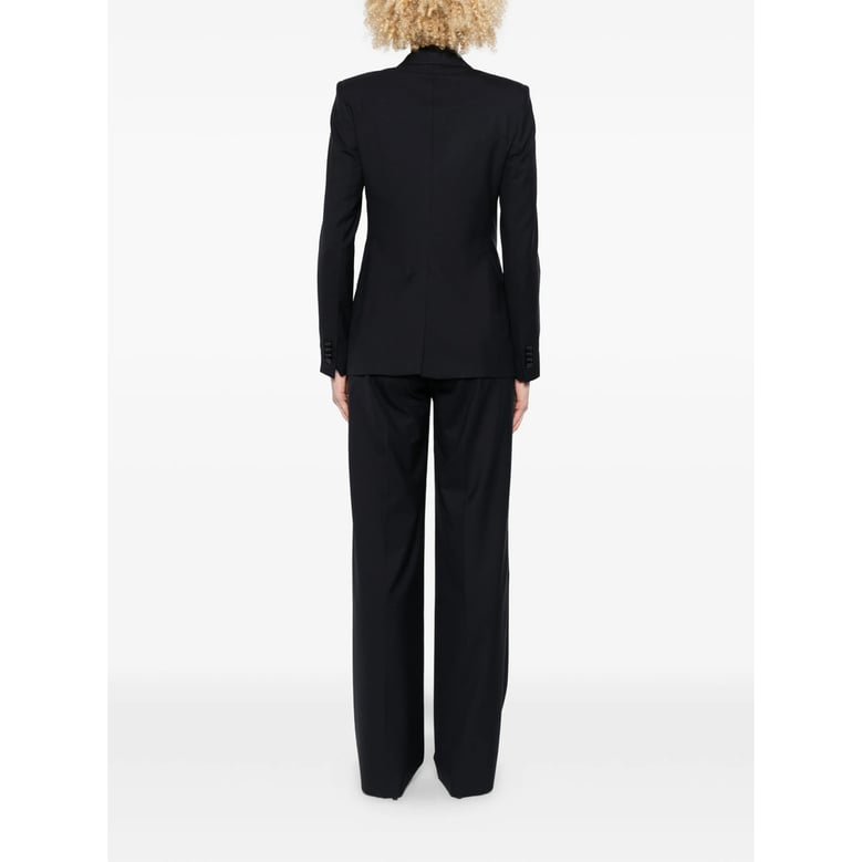 tailored evening suit blue silk-wool by Selfnex