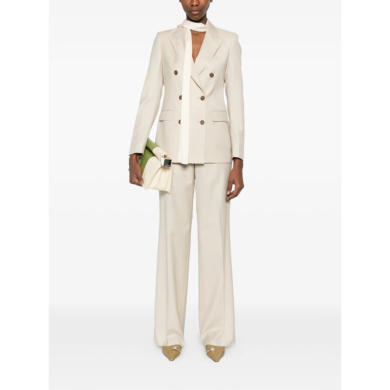 tailored trouser suit in neutrals by Selfnex