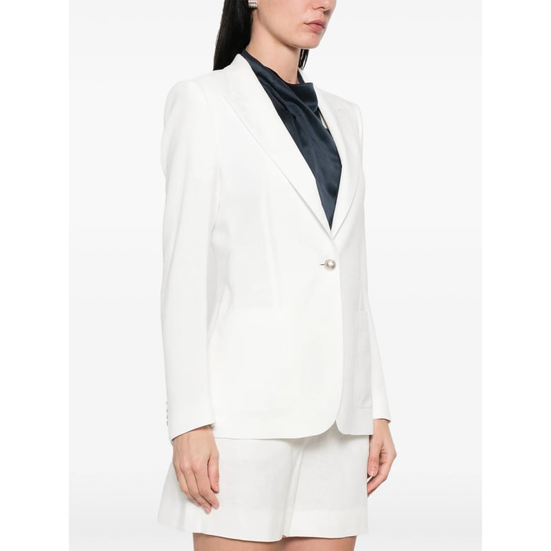blazer single-button white by Selfnex