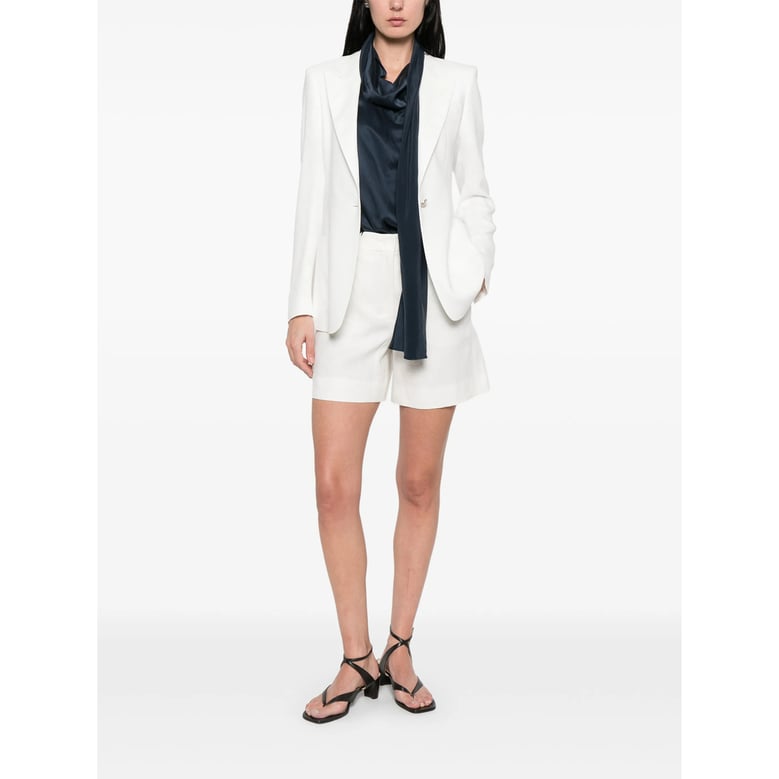 blazer single-button white by Selfnex