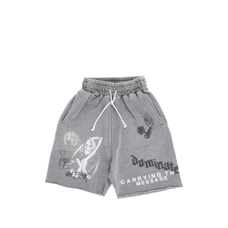 track shorts hollywood grey by Selfnex