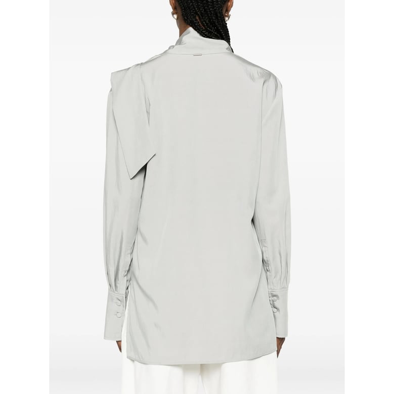 shirt light grey tie detail by Selfnex