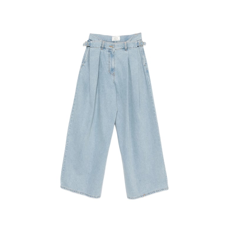 wide leg jeans blue by Selfnex