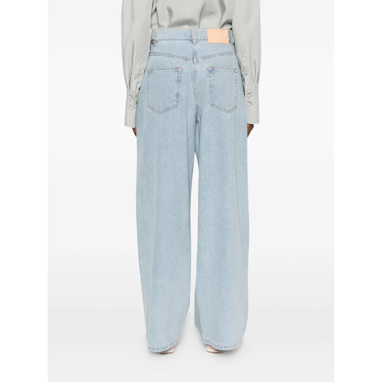 wide leg jeans blue by Selfnex