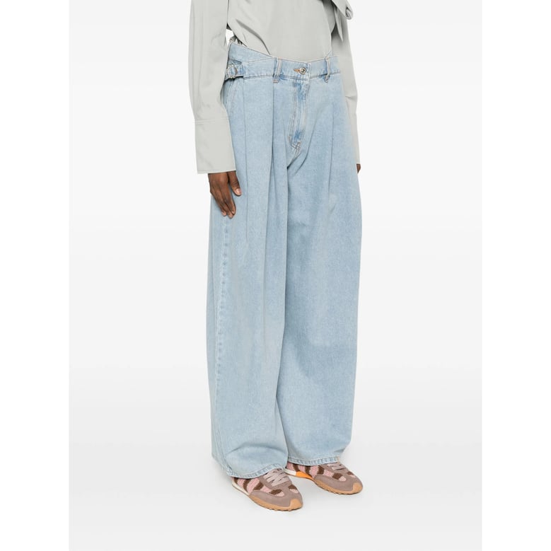 wide leg jeans blue by Selfnex