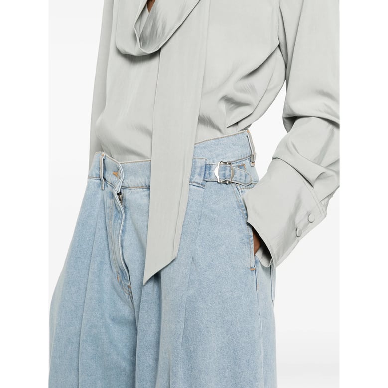 wide leg jeans blue by Selfnex