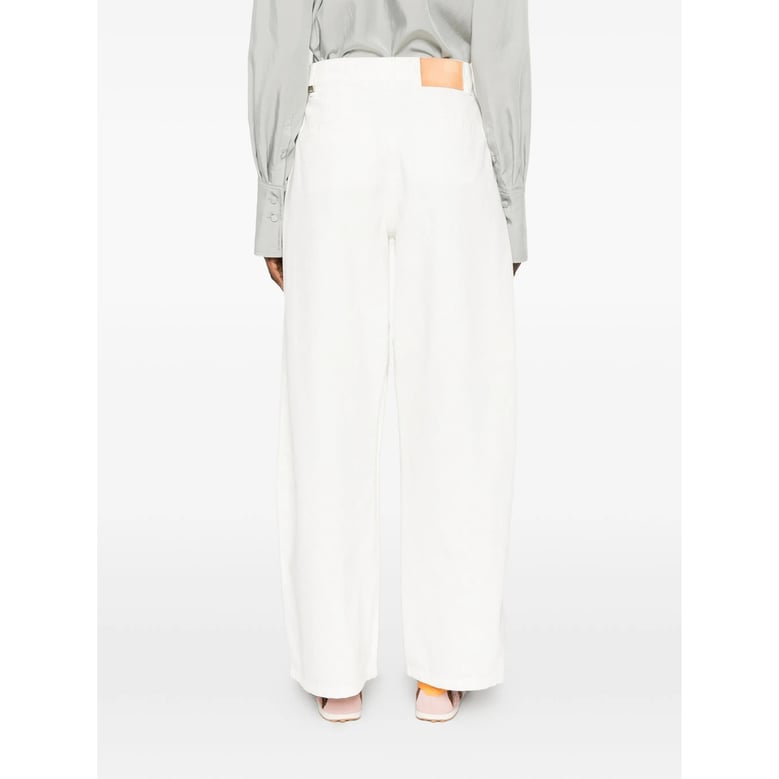 jeans white wide leg high-waisted by Selfnex