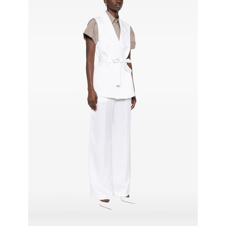 white lapel waistcoat by Selfnex