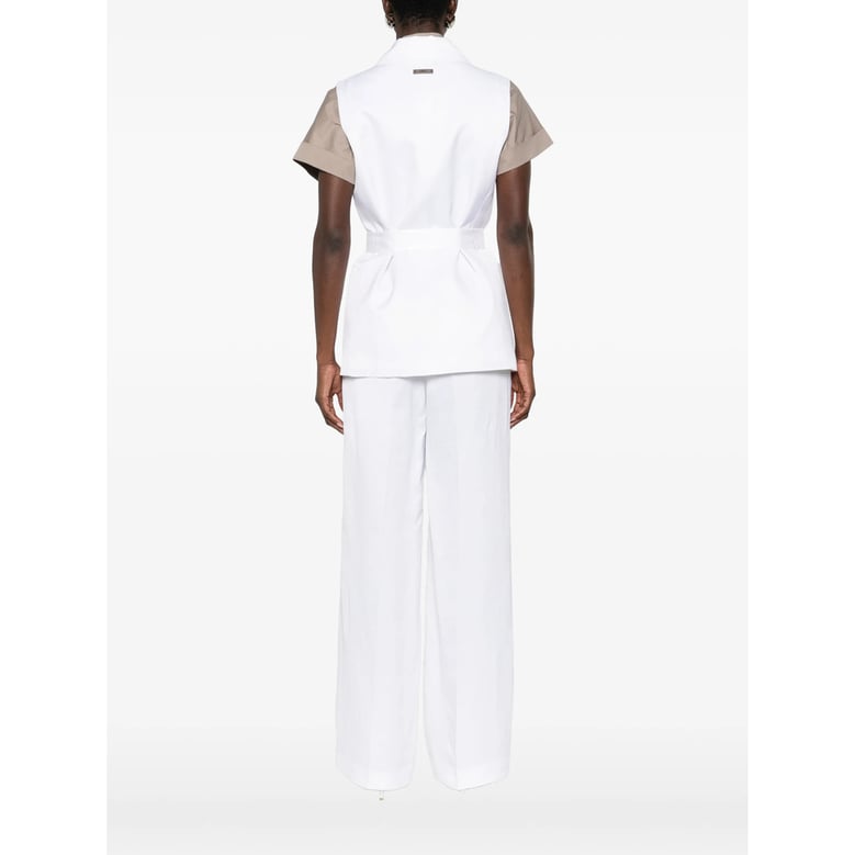 white lapel waistcoat by Selfnex