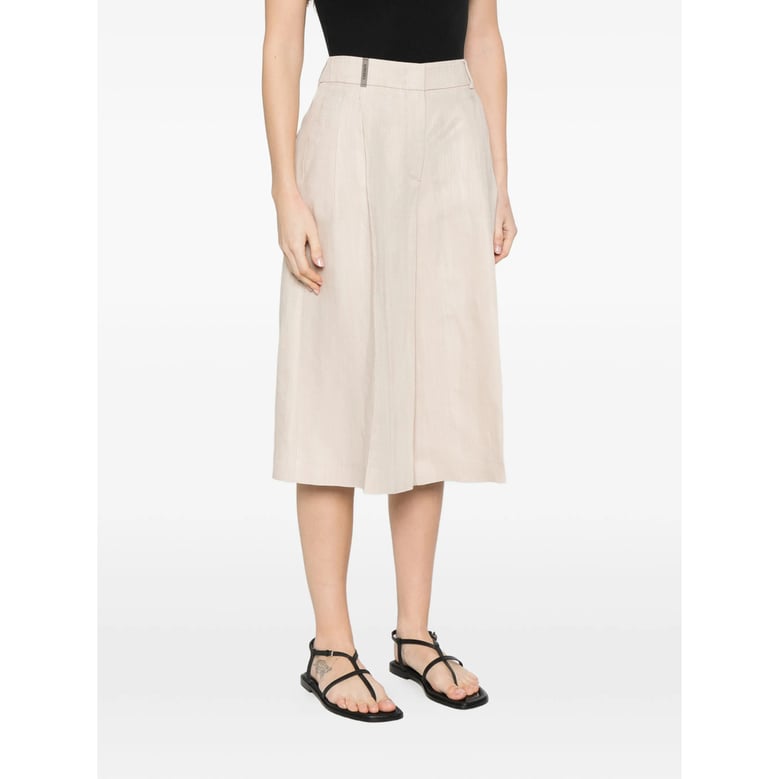 wide-leg trousers birch beige by Selfnex