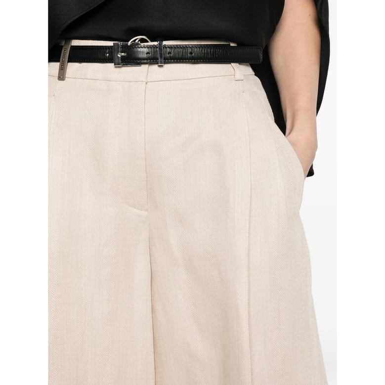 wide-leg trousers birch beige by Selfnex