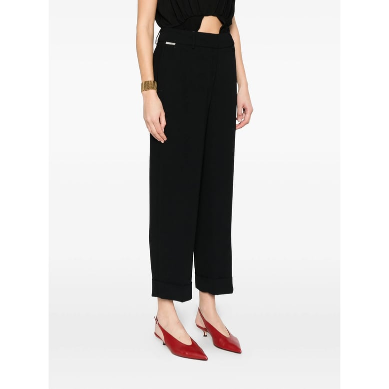 trousers straight-leg with black cuff by Selfnex