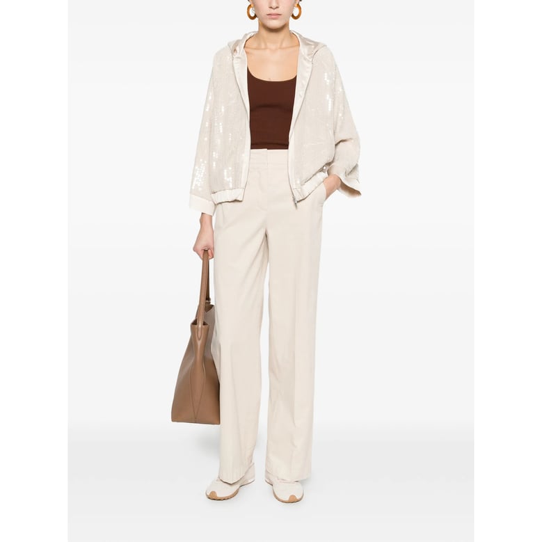wide-leg trousers neutrals by Selfnex