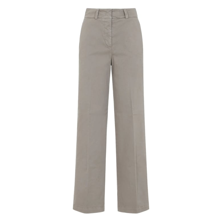 wide leg trousers with concealed fastening by Selfnex