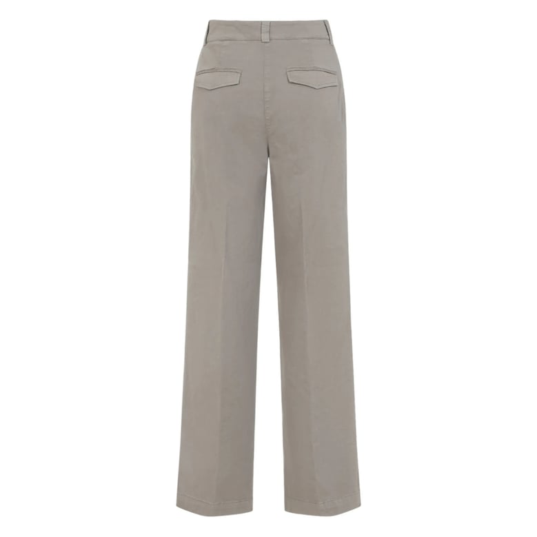wide leg trousers with concealed fastening by Selfnex