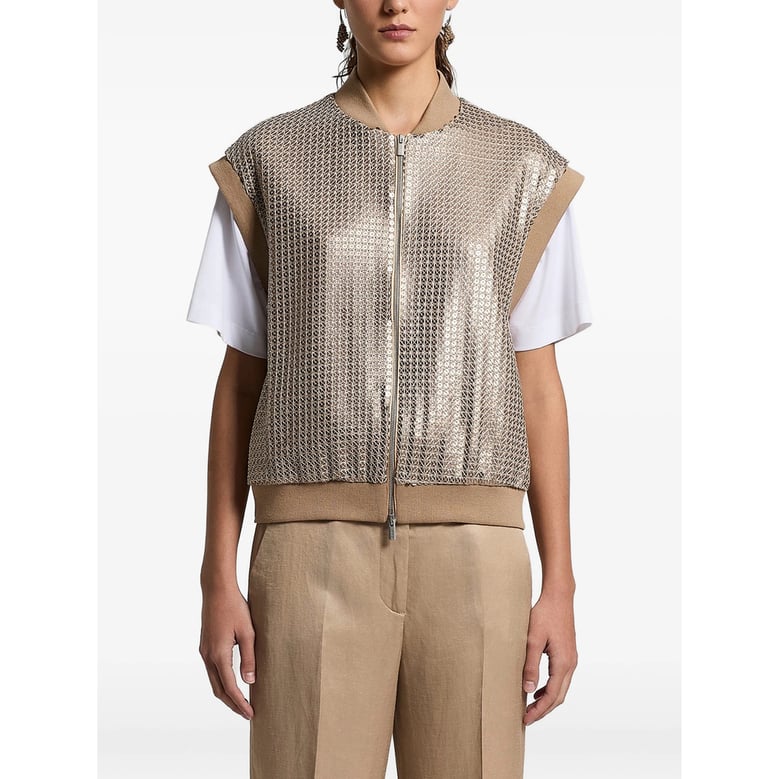 waistcoat gold sequin by Selfnex