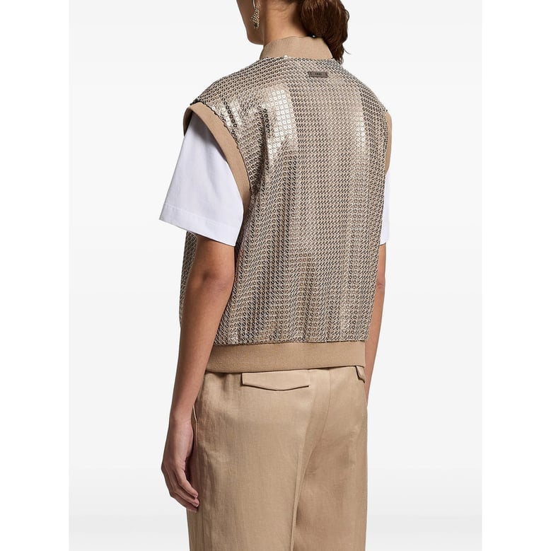 waistcoat gold sequin by Selfnex