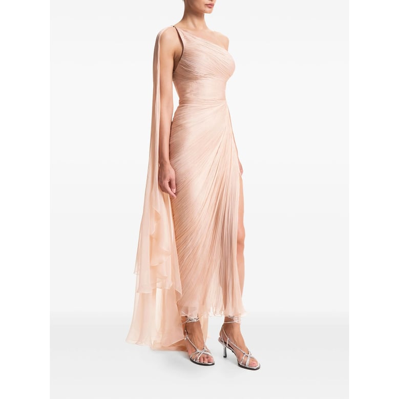 one-shoulder dress neutrals by Selfnex