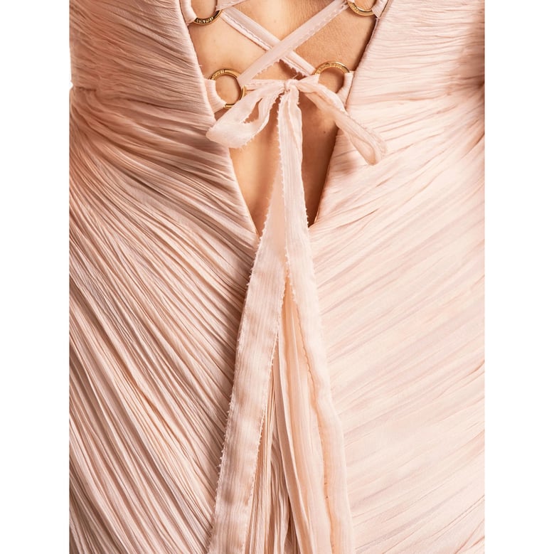 one-shoulder dress neutrals by Selfnex