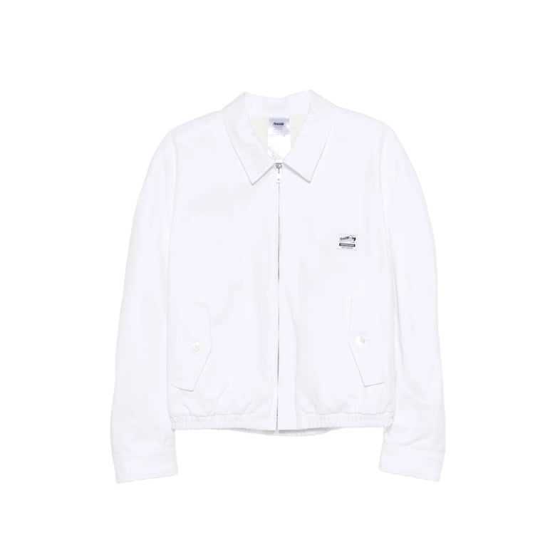 outerwear with logo patch and zip fastening by Selfnex