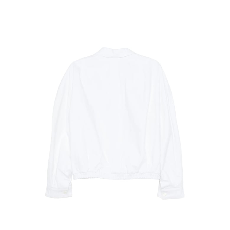 outerwear with logo patch and zip fastening by Selfnex