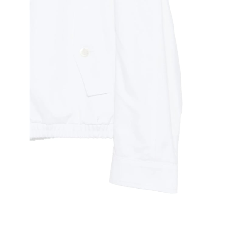 outerwear with logo patch and zip fastening by Selfnex