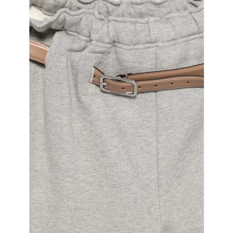 grey trousers with belt detail by Selfnex