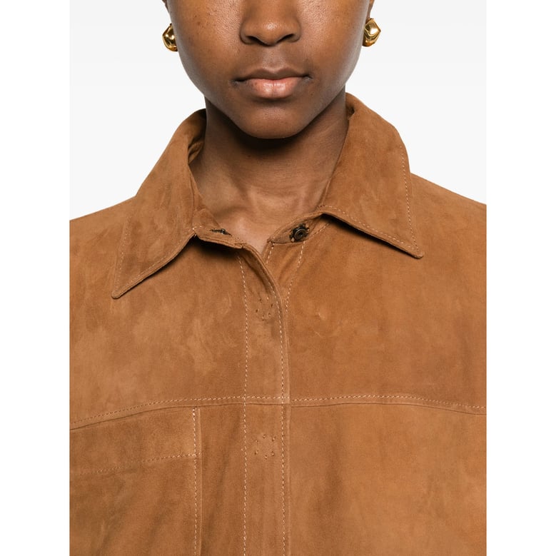 leather jacket brown by Selfnex