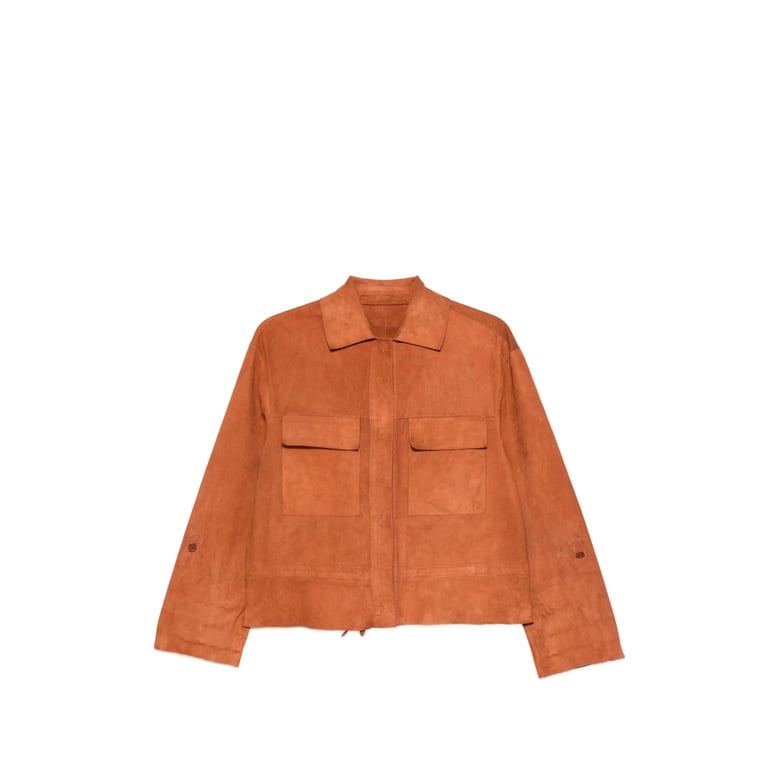 leather jacket orange by Selfnex