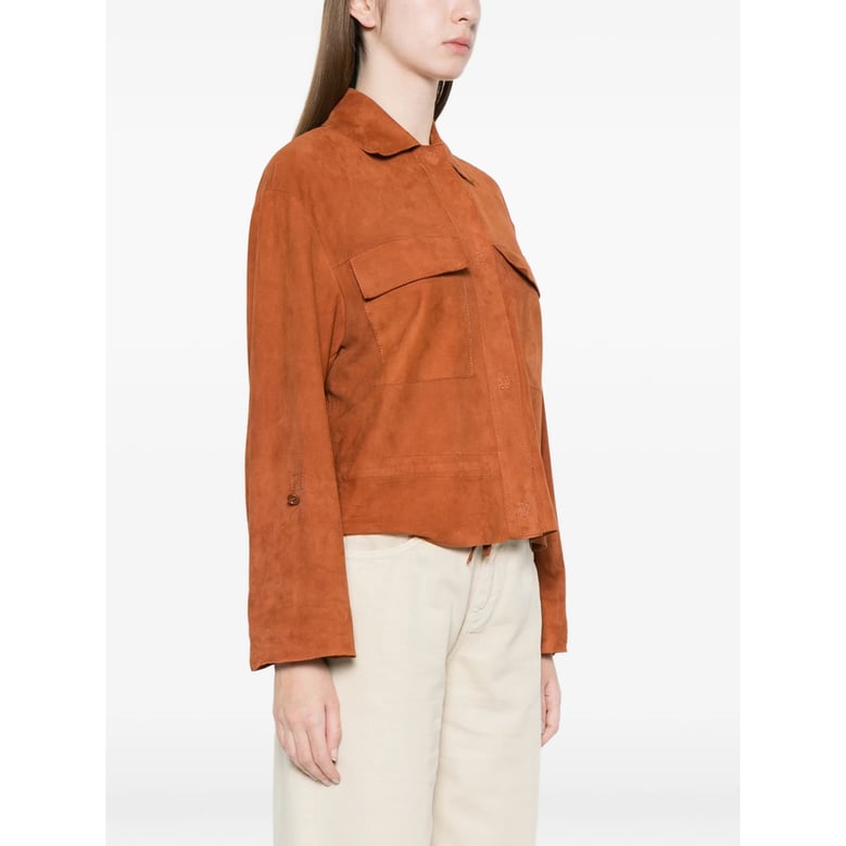 leather jacket orange by Selfnex