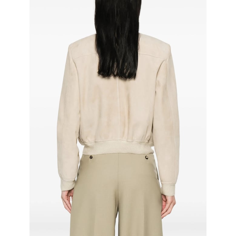 sheepskin bomber jacket by Selfnex