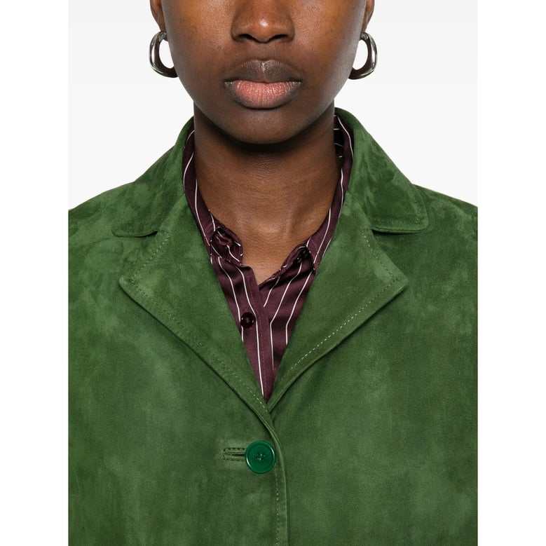 leather jacket green suede by Selfnex