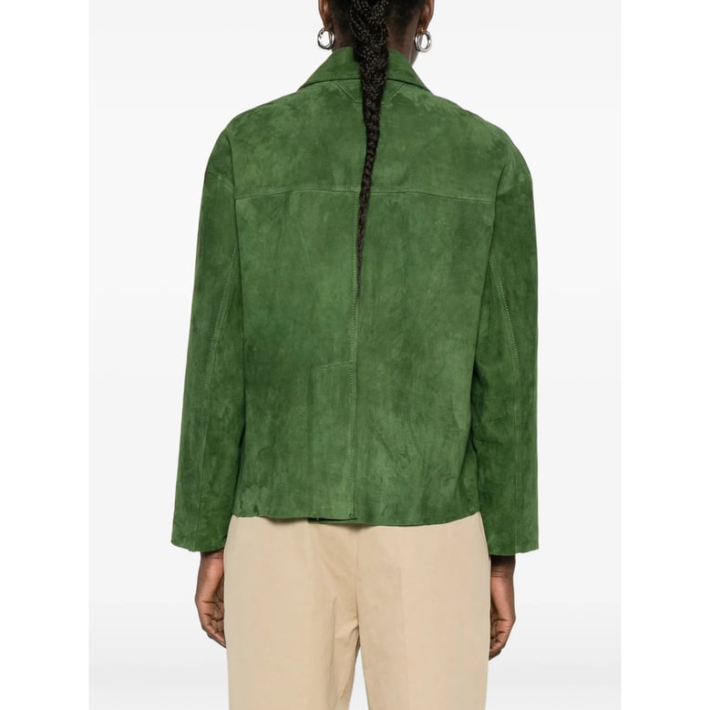 leather jacket green suede by Selfnex