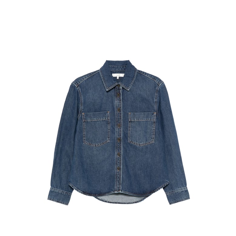 shirt blue cotton-lyocell by Selfnex