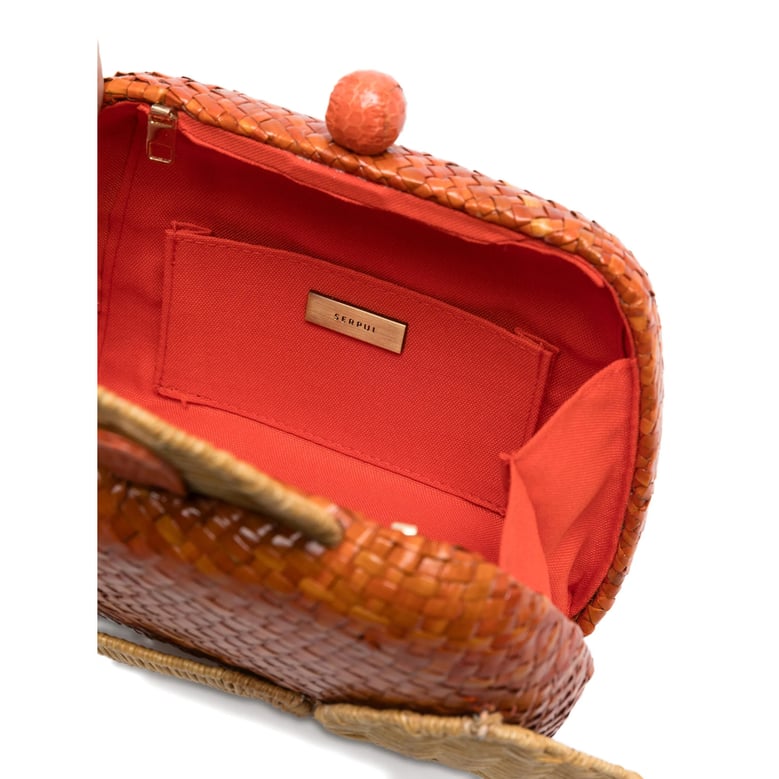 mini bag with fish detail and chain-link strap by Selfnex