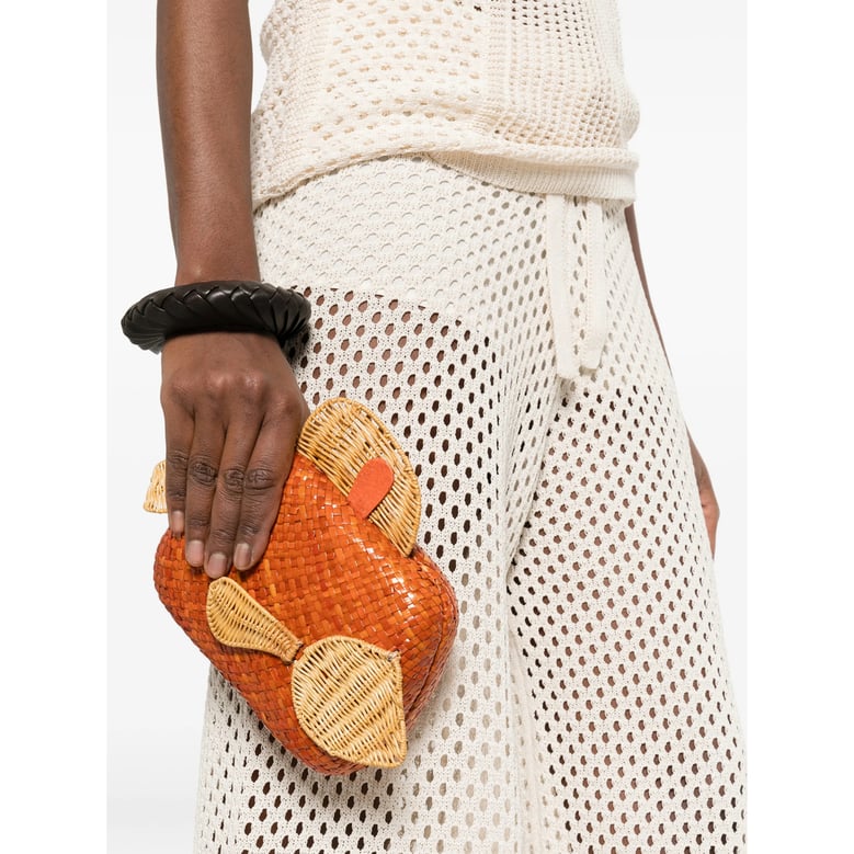 mini bag with fish detail and chain-link strap by Selfnex