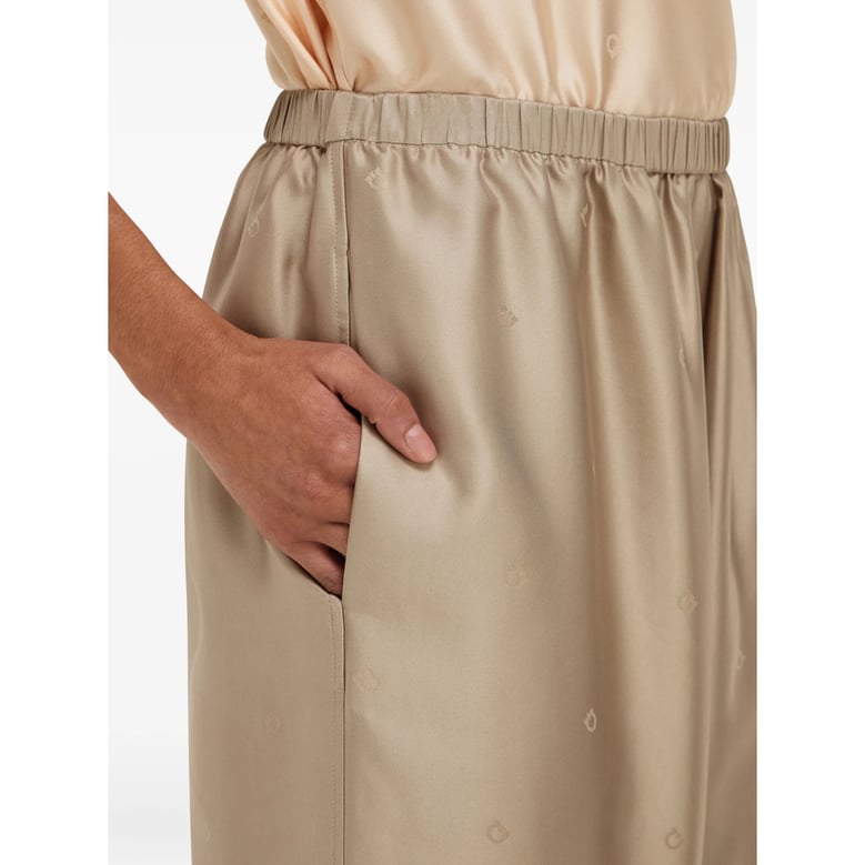 trousers in jacquard silk by Selfnex