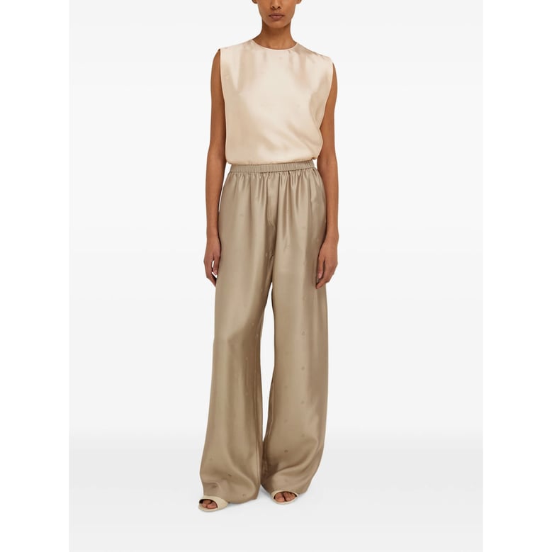 trousers in jacquard silk by Selfnex