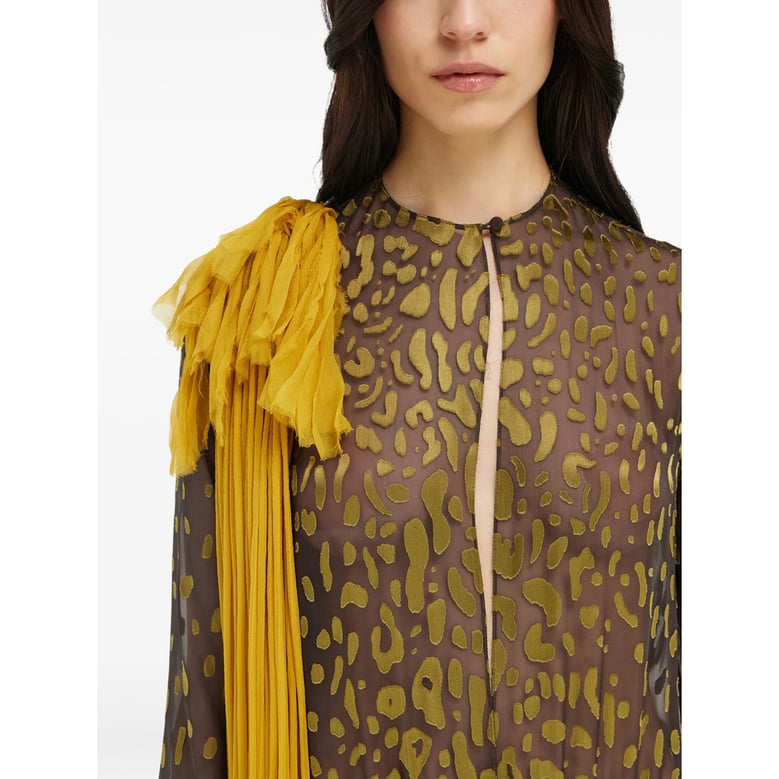 bodysuit silk brown/green by Selfnex