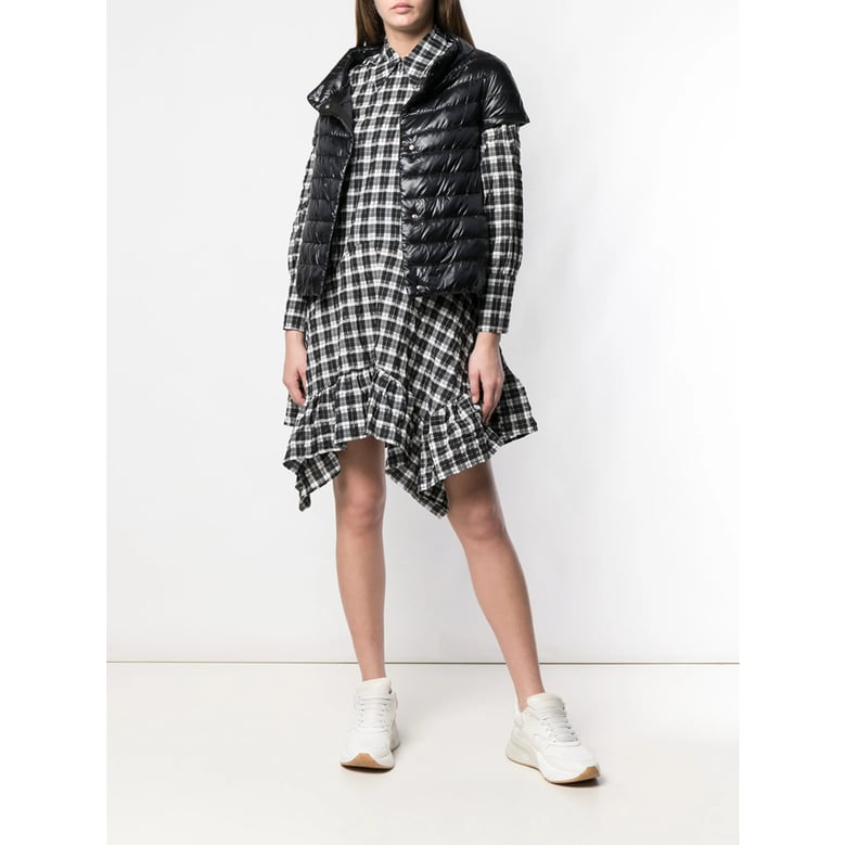 goose down black padded outerwear by Selfnex