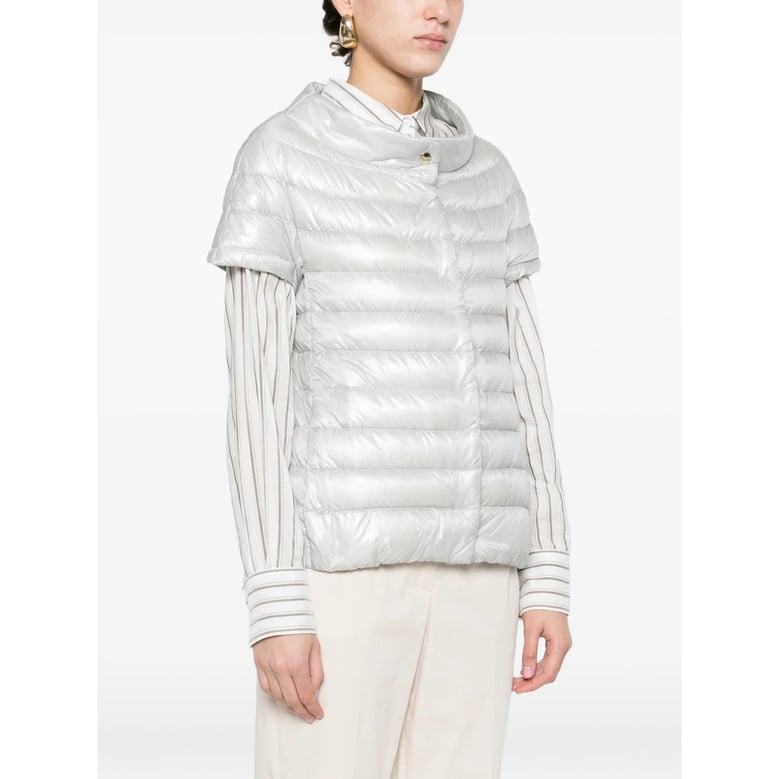 outerwear herno grey quilted jacket by Selfnex