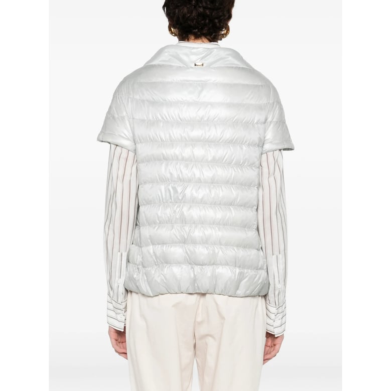 outerwear herno grey quilted jacket by Selfnex