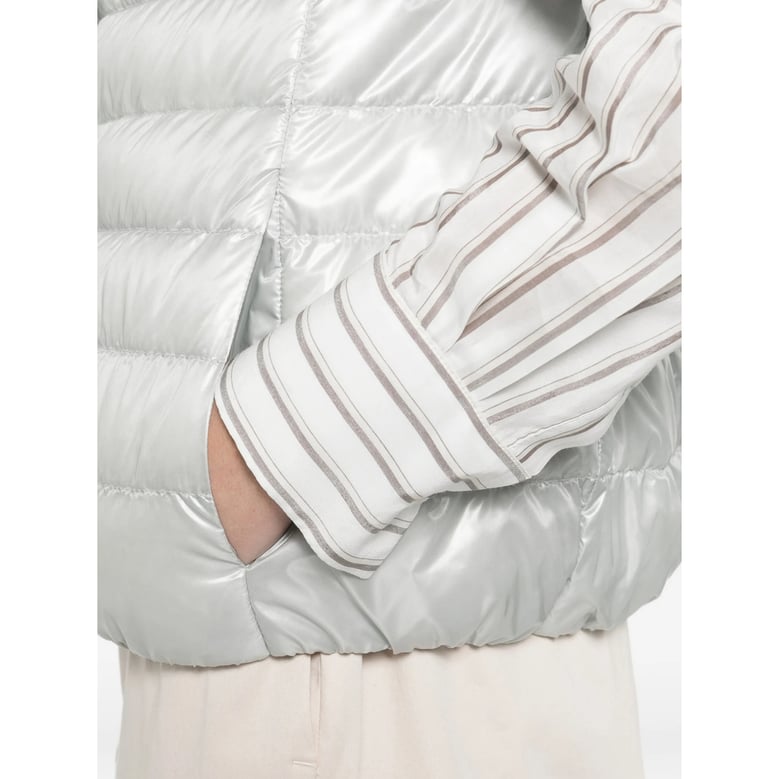 outerwear herno grey quilted jacket by Selfnex