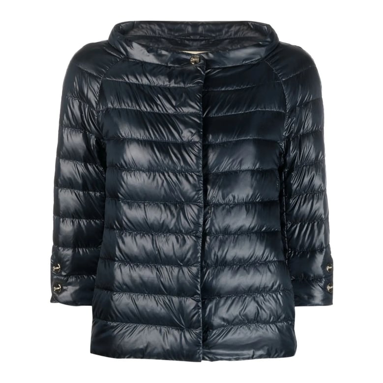 navy blue quilted outerwear by Selfnex