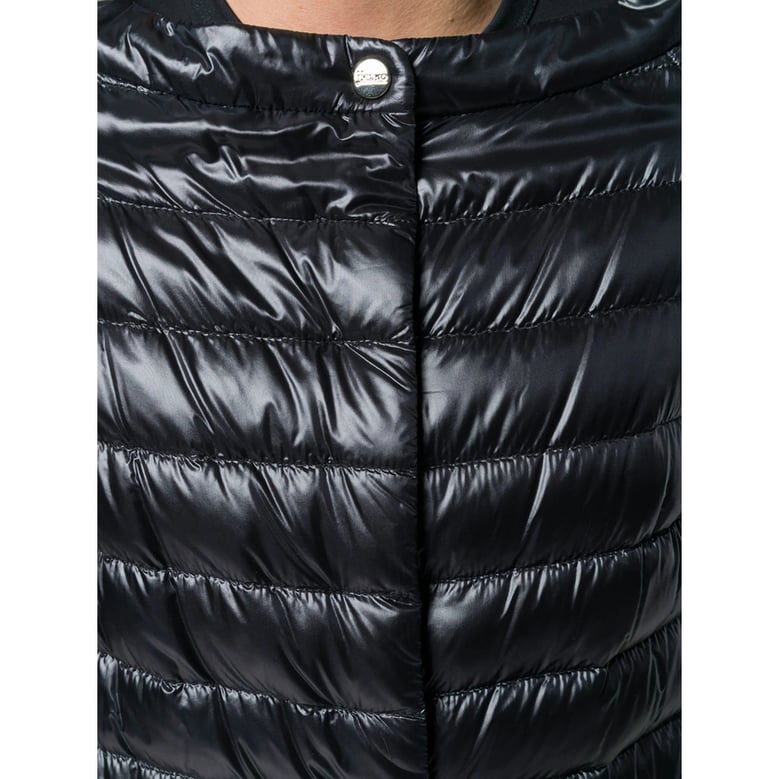 puffer jacket feather down black by Selfnex