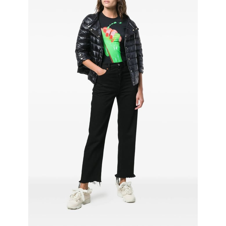 puffer jacket feather down black by Selfnex